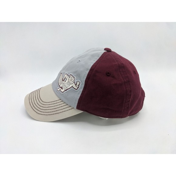 MN Gophers Hat NCAA Adjustable buckle Gray Red Mascot Goldy Embroidered Logo - Picture 5 of 12